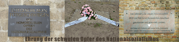 Gedenktafel für die Homosexuellen Opfer - KZ Sachsenhausen